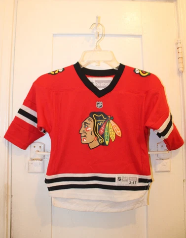 REEBOK NHL Hockey Chicago Blackhawks Duncan Keith #2 Red Jersey Toddler 2T-4T Cover