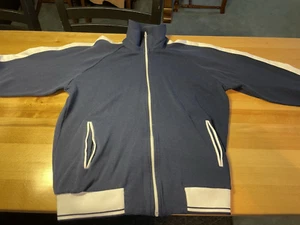 Vintage Trainingsjacke Reißverschluss Warm Up Langarm M - Bild 1 von 8