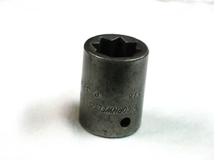 Cornwell Tools 5/8"  Double Square / 8 Pt. 1/2" Dr. Shallow Impact Socket P3320 - Picture 1 of 4