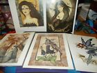 Amy Brown Fairy Imagine Fantasy Art Print Painting  8.5"X11" And 2 Jessica Galbr