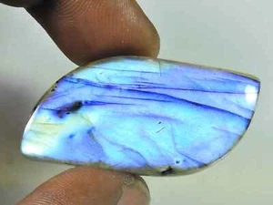 38Cts Rainbow Fire labradorite Fancy Cabochon Loose Natural Gemstone 21X40MM a78 - Picture 1 of 9