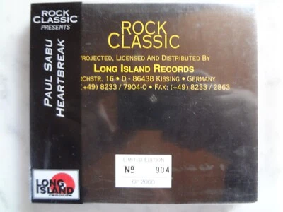 PAUL SABU - HEARTBREAK - LIMITED EDITION - 904 von 2000 - SEHR SELTENE CD - - Bild 1 von 4