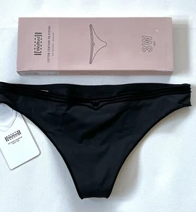 Wolford 3W Cotton Contour Women’s String Pant XS Black New - Picture 1 of 14