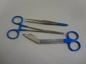 Lister Verband Schere blau gefärbtes Instrument - Bild 1 von 1