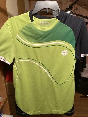 Athletic Lotto Sport Italia Verde y Azul Marino EE. UU. Pequeño Nuevo con Etiquetas Federer Nasal Djokovic Foto 1 de 3