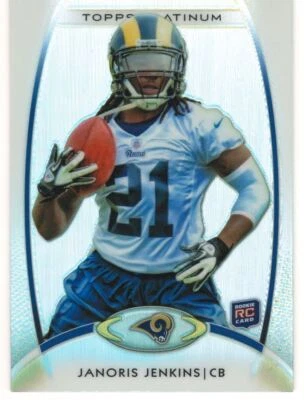 2012 TOPPS PLATINUM REFRACTORS #136 JANORIS JENKINS RC ST. LOUIS RAMS - Image 1 of 2