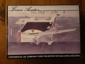 Conoco Oil Company Ford Tri-Motor Oldtimer Flugzeug Münzbank - Bild 1 von 5