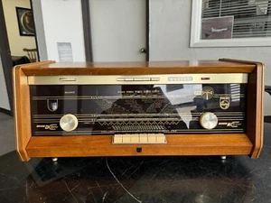 Radio Philips B5X23A/04 Table top plano stereo hifi vintage - WORKING, READ - Picture 1 of 9
