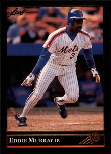 1992 Leaf New York Mets Baseball Card #396 Eddie Murray