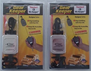 2 Lot Gear Keeper RT2-4712 Retractable Holder CB Radio Microphone Hanger-Chrome - Picture 1 of 10