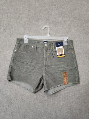 Pantalones Cortos de Pana GAP Para Mujer 12 Verde Corte Deshilachado Dobladillo Elástico NUEVO Foto 1 de 4