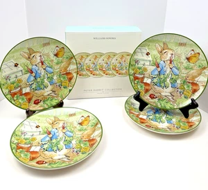 Williams Sonoma Peter Rabbit Collection Boxed Set 4 Salad Plates 8" - Picture 1 of 7