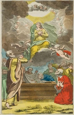 Maria Himmelfahrt, um 1780, Radierung Rokoko Religiös Unbekannt (18.Jhd) - Bild 1 von 4