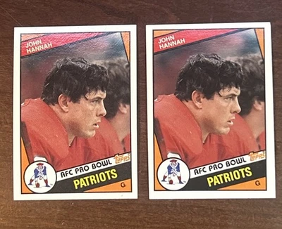 (2) John Hannah, 1984 Topps, #137, New England Patriots HOF NM-MT - Image 1 of 2