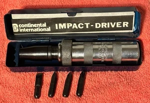 Vintage Schlagschrauber Continental International #3800 mit 4 Beschlägen 3/8" mit Koffer - Bild 1 von 6