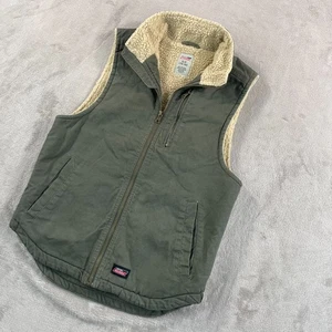Gilet Dickies sherpa foderato tela donna piccolo 34-36 verde esterno fienile lavoro - Foto 1 di 8