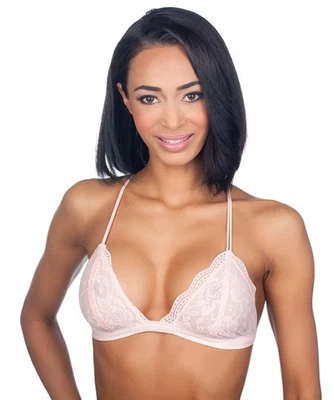 Bralette BLUSH Honeydew Floral Encaje Sin Almohadilla Inalámbrico Triángulo Transparente Sin Forro Foto 1 de 2