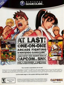 Magazine Print Ad CAPCOM 2002 CAPCOM vs SNK 2 Nintendo Gamecube - Bild 1 von 1
