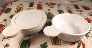 2 Vintage Corning Ware P-150-B Grab It Soup Casserole Dish Bowl White & 1 Lid - Picture 1 of 4