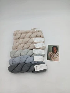PURL SOHO Cotton Yarn Set of 7 Made in Peru for Garden Path Shawl DIY Craft - Picture 1 of 7