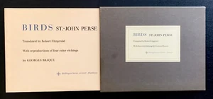 BIRDS / G. BRAQUE - ST.- JOHN PERSE - 1ST ED - DJ - 1966 - SLIPCASE - PANTHEON. - Picture 1 of 14
