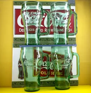 COCA-COLA COWBOY * WHAT-A-BURGER 16 oz Georgia Green Fountain Vasos * Juego de 4 - Imagen 1 de 7