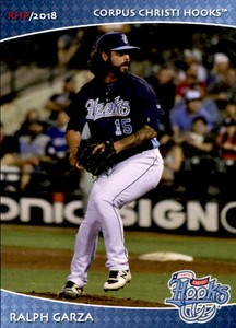 2018 Corpus Christi Hooks Grandstand 11 Ralph Garza Edinburg Texas Baseball Card