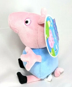 Peppa Pig George Plush Doll Stuffed Animal Toys Babies Kids Gifts 7" Cute Pig - Picture 1 of 3