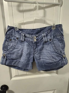 NICE True Religion Sammy Jean Shorts SIZE 30 Wide Cuff, Thick Stitches, US MADE - Picture 1 of 4