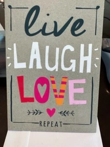 Sudbury Studio Grußkarte Live Laugh Love Geburtstag Tx - Bild 1 von 3