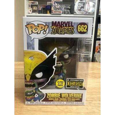 GLOW VAULTED LE EXCLUSIVE Zombie Wolverine Funko Pop Bobblehead #662 Marvel GITD - Image 1 of 4