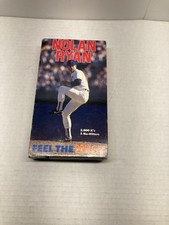 Nolan Ryan Feel The Heat VHS Tape 1996 Texas Rangers Dr pepper MLB Pitcher HOF
