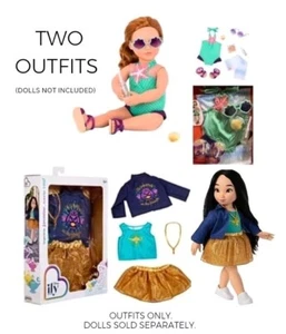 2 SETS For 18" Dolls Disney ILY 4ever Jasmine Inspired & Our Generation Mermaid - Picture 1 of 20
