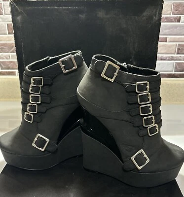 Nuevo MICHAEL ANTONIO STUDIO CUÑA MERCER NEGRA Talla 7 Nuevo Con Caja Foto 1 de 4