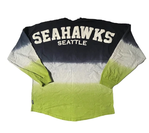 Fanatics Seattle Seahawks NFL Football Long Sleeve Tie Dye Shirt Men’s Large Cover