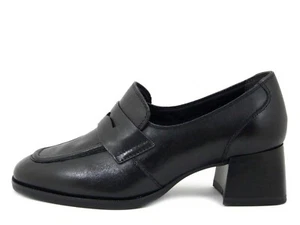Mocassini Mocassino Donna 39 in Pelle Nero Tacco Basso 5 cm TAMARIS - Imagen 1 de 5
