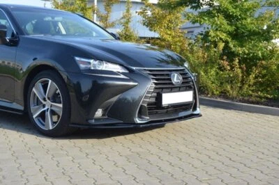 Cup Spoilerlippe Front Ansatz V.1 passend für Lexus GS Mk4 FL schwarz Hochglanz - Bild 1 von 4