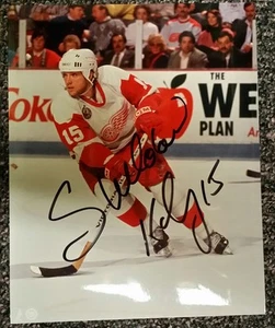 SHELDON KENNEDY DETROIT RED WINGS 8 X 10 AUTOGRAPH W/COA - Picture 1 of 1