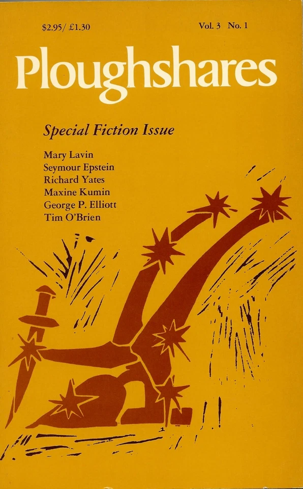 Ploughshares 3/1: специальный художественный выпуск Тима О'Брайена (редактор) (1976, подписанный) - Изображение 1 из 1