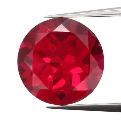 3.63 Ct Ruby Gemstone, Red Ruby, Round Ruby, July Birthstone, Ruby Faceted GN113 - Image 1 of 4