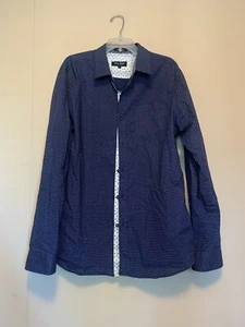 Eighty Eight Platinum Shirt XLarge Mens Blue Dress  Button Up Long Sleeve - Picture 1 of 4