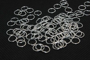 JUMP Rings SILVER Plated  4,5,6,7,8,10mm Jewellery Making Findings - 20 100 500 - Picture 1 of 15