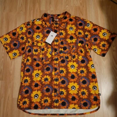 Camisa Nike Camisa de Monopatín Manga Tejida con Botones Floral FD7849-072 Para Hombres M Foto 1 de 4