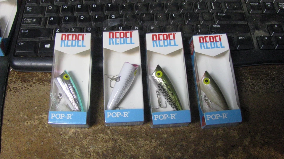 Rebel Popper 2 1/2" Original Pop R / Fishing Lure Bait P6048 Tennessee Shad