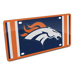 NFL Denver Broncos Team Jersey Style Auto License Plate - Picture 1 of 2