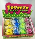Squeeze Sticky Frog 2.5" Box Of 12 New 