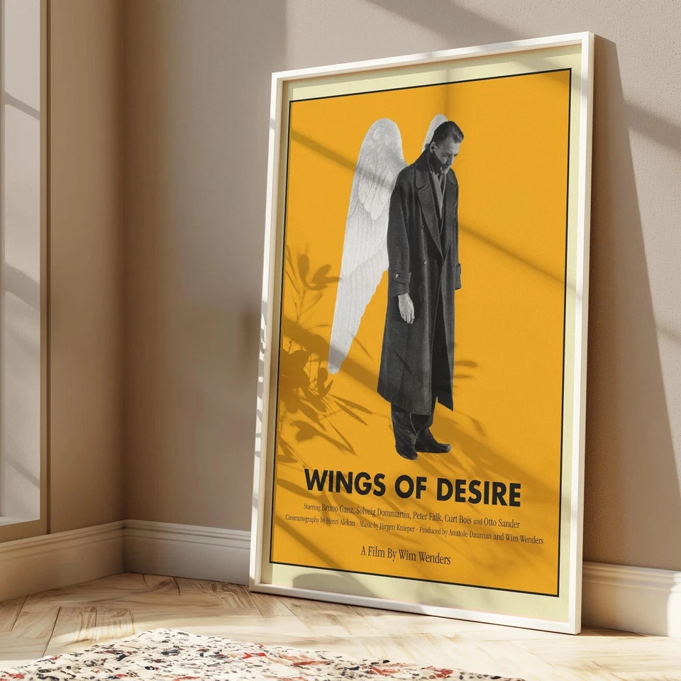 Wings of Desire Movie Poster, Angels Over Berlin, Wim Wenders Film Wall Decor - Image 1 of 4