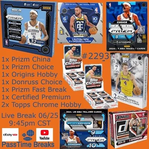 LOS ANGELES LAKERS 2024-25 PRIZM CHINA CHOICE BASKETBALL 8 Box Hobby BREAK 2293 - Imagen 1 de 1