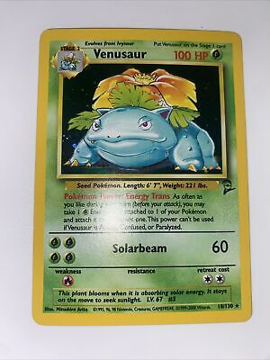 Pokemon Venusaur Base Set 2 Vintage Holo 18/130 NM 🍃