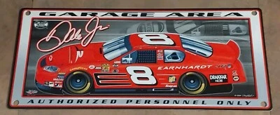 Винтажная Редкая Новая Dale Earnhardt Jr #8 Junior - Новинка Настенная Табличка Знак Nascar - Изображение 1 из 4